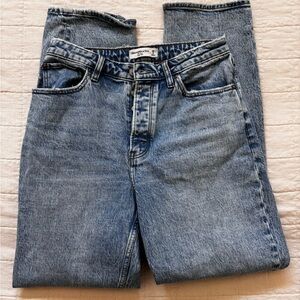 Abercrombie & Fitch CURVE LOVE THE DAD HIGH RISE JEANS